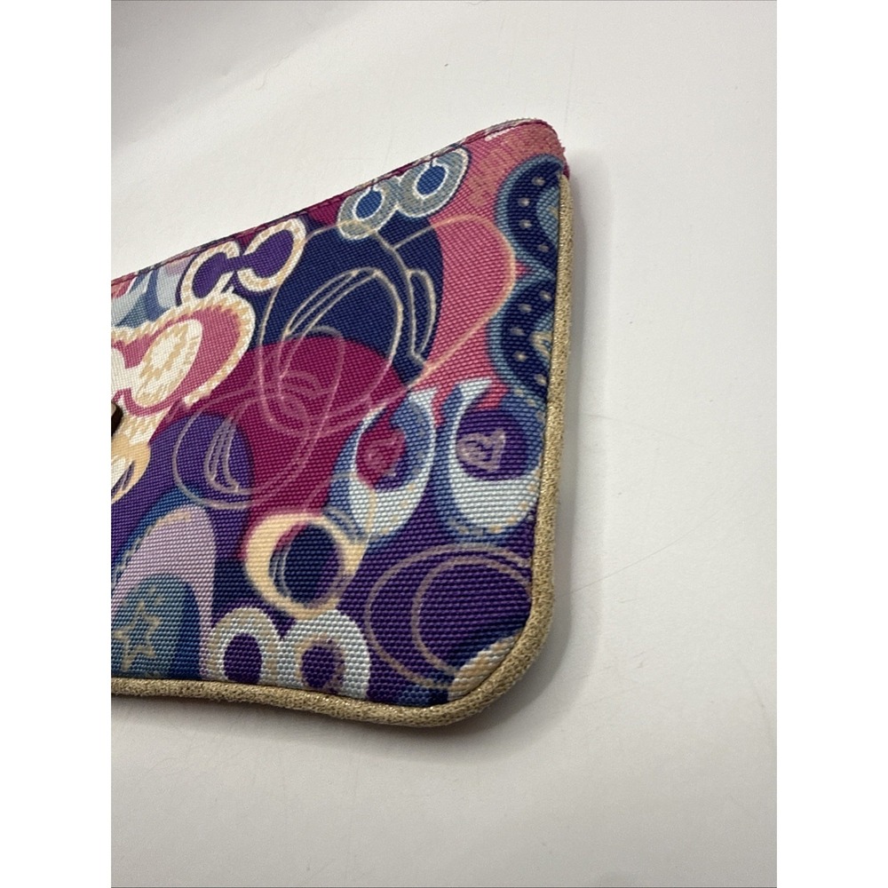 Vintage Coach Poppy Colorful Wristlet Purse Clutch Y2K - Picture 11 of 12